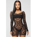 Women's sexy hollowed out mesh pajamas, nightclubs, lace sexy dresses FFM1250