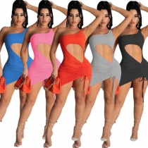 Hot slim sexy solid color women's dress TC059