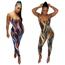 Women's mesh see-through stitching sexy jumpsuit FA7182