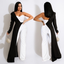 Women Fashion Sexy Casual Dress Solid Color Jumpsuit GH 081