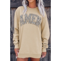Printed hoodless sweater casual long sleeve pullover SY25312706
