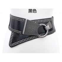 Wind Liuding slanting elastic elastic personality fashion wide waist cover slanting women's belt decoration Y730