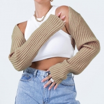 Long sleeve classic clean color versatile hot girl woolen blouse X22TP559