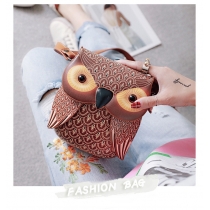 Fashion kitty bag cartoon owl bag one shoulder messenger bag printed bag CF253301