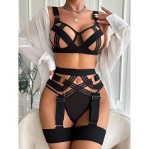 Cut-out sexy lingerie with collar S23410G