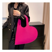 Felt Bag Personalized Fashion Cool Heart Shaped Handbag DS686663089832
