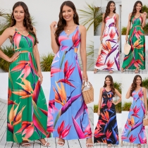 Sling Dress Beach Vacation Party Long Dress LQ483