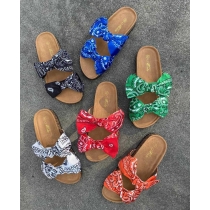 Oversized bow sandals and slippers ZM639197428890