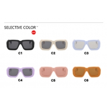 Square large frame sunglasses checkerboard 2023 new Sunglasses cross-border fashion sunglasses show KD3960