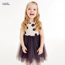Children's cute breathable mesh girl's dress S1560