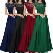Dress Style Elegant Lace Long Dress SY2603