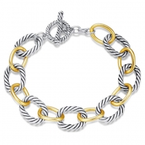 Stainless steel oval bracelet H674366750949-1