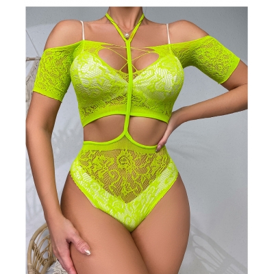 Two pieces of mesh clothes hanging from the neck for women YD9055-1