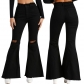 Fashion all-match wide-leg denim flared pants with holes in the knee HSF2613