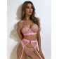 Sexy lingerie three-piece mesh and sexy girdle S19103I