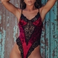 Summer new arrivals women's lace lace mesh stitching sex appeal one-piece suit P10279I