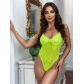 Sexy see-through erotic lingerie multicolor lace one-piece P16528D