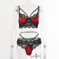 Female lace see-through seductive velvet sexy lingerie set S11388I