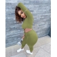 Women's sexy off-shoulder casual solid color two-piece personality trousers women's clothing Y9096