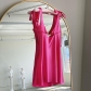 Spring and summer new women's fashion design strapless backless sexy low-cut slim temperament dress K21D07817