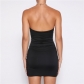The new women's fashion wrap chest sexy hollow back slim bag hip print jumpsuit K21D09806