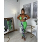 Casual fashion sexy positioning printing spring and summer bikini swimsuit 5 color suit ALS274