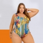 Plus Size Women Fashion Print Beach Swimwear Home Dual Use Two Piece Set PH13272