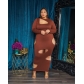 Spring and summer plus size women's pullover irregular plus size dress SC4122