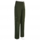 Street Style Dark Green High Waist Adjustable Buckle Tooling Jeans Straight Casual Trousers HP20647