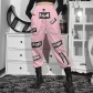 Girls fashion women's trousers early spring new pink sports pants women's clothing ML21068