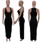 Camisole V-neck Slim fit sexy long dress Q21S812