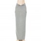 Solid Casual High Waist Pocket Pleated Slim Skirt Q22SK135