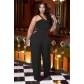 Women's fashion sexy off-the-shoulder suspender jumpsuit XNS6862