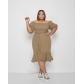 Plus size women's cute fishtail dress M6618