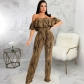 Sexy and fashionable word neck tube top jumpsuit SMR10878