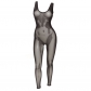 Sexy silky tight-fitting hollow see-through mesh jumpsuit women C21JP480