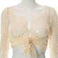 Sexy Hollow Bandage Perspective Fishnet T-Shirt Top Trendy Women K21TP754