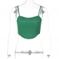 Fashion Solid Color Sling Slim Fit Sexy Backless Tube Top Top T1C7510K