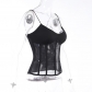 Slim-fit corset sexy mesh see-through stitching suspenders QY21682