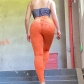 Sexy Hollow Hole High Waist Tight Sports Casual Pants Women K22P14405