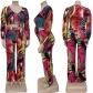 Fashion Trend Printing Large Size Sexy Casual Suit XNS6822