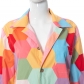 Women's Design Shirt Print Contrast Top Long Sleeve X21TP599
