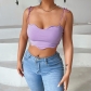 Wavy sexy babes small camisole top straps crop top CC22024