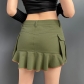 Skinny Sexy Low Waist Workwear Large Pocket Woven Skirt NW20188