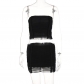 Mesh stitching short skirt two-piece fashion casual suit women S238226W
