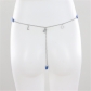 Stainless Steel Leo Constellation Rhinestone Alphabet Pendant Waist Chain Panties All-in-One Combination Thong Chain S22108D