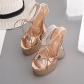 women's shoes water platform chicken leg heel chunky high heel strappy women's sandals jai180-1