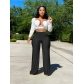 Women's Popular Casual Solid Color Loose Pants S181
