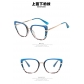 Cat eye glasses frame anti-blue light flat mirror personalized glasses plain glasses frame TR90