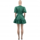 Casual Green Princess Dress Puff Dress JC7085